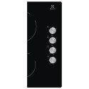 Варильна поверхня Electrolux комбінована (2 газ + 2 склокерам.), 60см, чавун, чорний
