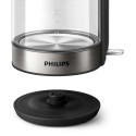 Електрочайник Philips Series 5000 1.7л, скло, чорно-сріблястий