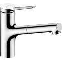 Змішувач для кухні Hansgrohe Zesis M33, довж.виливу - 219мм, витяжний, 1важіль, KM150, хром