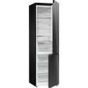 Холодильник з нижн. мороз. камерою Gorenje, 203х66х60см, 2 двері, 257(121)л, А+, NF+, Зона св-ті, Інвертор, Внутр. Дисп, Wi-Fi, Чорний