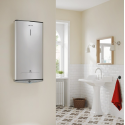 Водонагрівач електр. Ariston плаский слім VELIS TECH 100 EU, 100л, 2*1,5кВт, ун. монтаж, електр. кер-ння, B, Італія, Сірий
