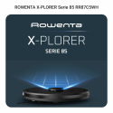 Робот-пилосос Rowenta миючий X-Plorer Serie 85, 6000ПаВт, h=9.7см, 0.26л, конт пил -0.29л, автон. робота до 270хв, чорний