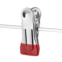 Набір вішаків з прищіпками для штанів ARDESTO 30см, 5шт, метал, ПВХ, червоний