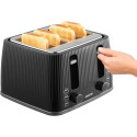 Тостер Sencor 1860Вт, підігрів, розморожування, 4 слоти, пластик, чорний