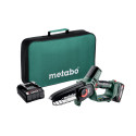 Пила ланцюгова акумуляторна Metabo MS 18 LTX 15 18В 1х2А·год шина 15см 5м/сек 2кг