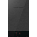 Варильна поверхня Gorenje індукційна, 30см, Доміно, PowerBoost, поєднання конфорок, чорний