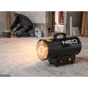 Теплова гармата газова Neo Tools, 15кВт, 110м2, 320м3/год, чорний, 4.34кг