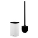 Набір щітка для унітазу з підставкою ARDESTO Vigor 9.9x15/39см, поліпропілен, нержавіюча сталь, білий