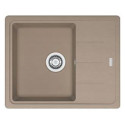 Кухонні мийки Franke BASIS, фраграніт, з крилом, чаша-1, 620х500х200мм, врізна, BFG 611-62, мигдаль