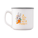 Чашка ARDESTO Cute rabbit, 320мл, порцеляна, білий