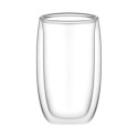 Набір чашок з подвійними стінками ARDESTO, 380мл, 2шт, боросилікатне скло, прозорий