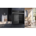Духова шафа Siemens електрична, 71л, A+, дисплей, конвекція, піроліз, телескопічні направляючі, нержавіюча сталь