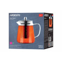 Заварник ARDESTO Gemini Milano 550мл, боросилікатне скло, нержавіюча сталь, прозорий