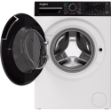 Пральна машина Whirlpool фронтальна, 8кг, 1400, C, 55см, дисплей, пара, інвертор, люк чорний, білий