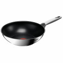 Сковорода ВОК Tefal Emotion+, 28см, нержавіюча сталь, бакеліт, чорний
