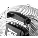 Вентилятор підлоговий Neo Tools NT10 професійний, 45см, 100Вт, двигун мідь 100%, срібний