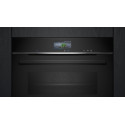 Духова шафа Siemens електрична, 71л, A+, пара, дисплей, конвекція, чорний