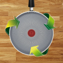 Сковорода млинцева Tefal Halo EUCALYPTUS, 25см, алюміній, бакеліт, сірий