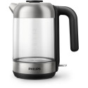 Електрочайник Philips Series 5000 1.7л, скло, чорно-сріблястий