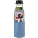 Термопляшка Tefal Bludrop soft touch, 500мл, нержавіюча сталь, блакитний