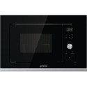 Мікрохвильова піч Gorenje вбудовувана, 20л, електр. управл., 800Вт, гриль, дисплей, чорний