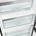 Холодильник з нижн. мороз. камерою Gorenje, 203х66х60см, 2 двері, 257(121)л, А+, NF+, Зона св-ті, Інвертор, Внутр. Дисп, Wi-Fi, Чорний
