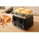 Тостер Sencor 1860Вт, підігрів, розморожування, 4 слоти, пластик, чорний
