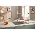 Змішувач для кухні Grohe Blue Pure Minta, довж.виливу - 223мм, поворотний/витяжний, 1+1 фільтр, хром