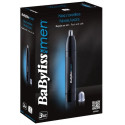 Тример Babyliss, для носа, батарейки АА, в компл., сталь, синій