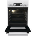 Плита Gorenje комбінована, 70л, 50x60см, IconLed, чавун, з кришкою, білий