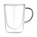 Набір чашок з ручками і подвійними стінками ARDESTO, 350мл, 2шт, боросилікатне скло, прозорий