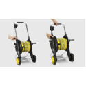 Котушка для шланга Karcher "HT 4.500", складна, регулювання висоти ручки візка, довжина шланга: 1/2" 50м, 5/8" 35м, 3/4" 23м