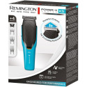 Машинка для стрижки Remington Power X Series X5, мережа+акум., роторний мотор, насадок-4, сталь, чорно-бірюзовий