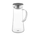 Глечик з кришкою ARDESTO 1400мл, боросилікатне скло, нержавіюча сталь, прозорий