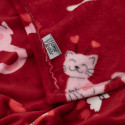 Плед ARDESTO Flannel 160х200см, 100% поліестер, котики з сердечками
