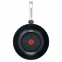 Сковорода ВОК Tefal Emotion+, 28см, нержавіюча сталь, бакеліт, чорний