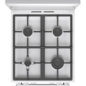 Плита Gorenje комбінована, 70л, 50x60см, IconLed, чавун, з кришкою, білий