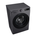 Прально-сушильна машина LG фронтальна, 9(5)кг, 1200, A, пара, 48см, дисплей, пара, інвертор, чорний