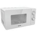 Мікрохвильова піч Gorenje, 20л, мех. управл., 800Вт, білий