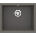 Мийка кухонна Deante Corda, граніт, квадрат, без крила, 550х460х204мм, чаша - 1, вбудована, антрацит
