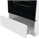Плита Gorenje електрична склокерамічна, 70л, 50x60см, дисплей, приготування з паром, програматор, білий