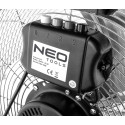 Вентилятор підлоговий Neo Tools NT10 професійний, 45см, 100Вт, двигун мідь 100%, срібний