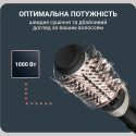 Фен-щітка Rowenta Brush Active, 1000Вт, 3 режими, іоніз-я, хол. обдув, оберт. насадка, 3 насадки, кераміка, чорний