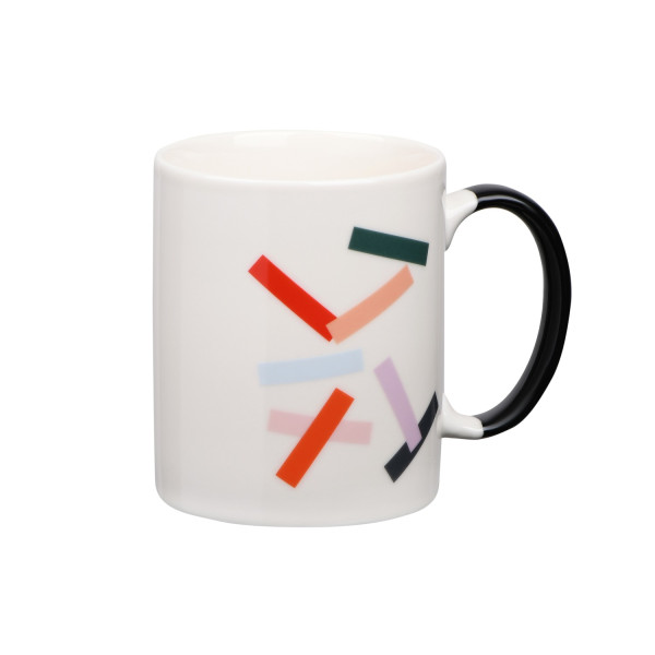 Чашка ARDESTO Dashes, 340мл, порцеляна, багатокольоровий