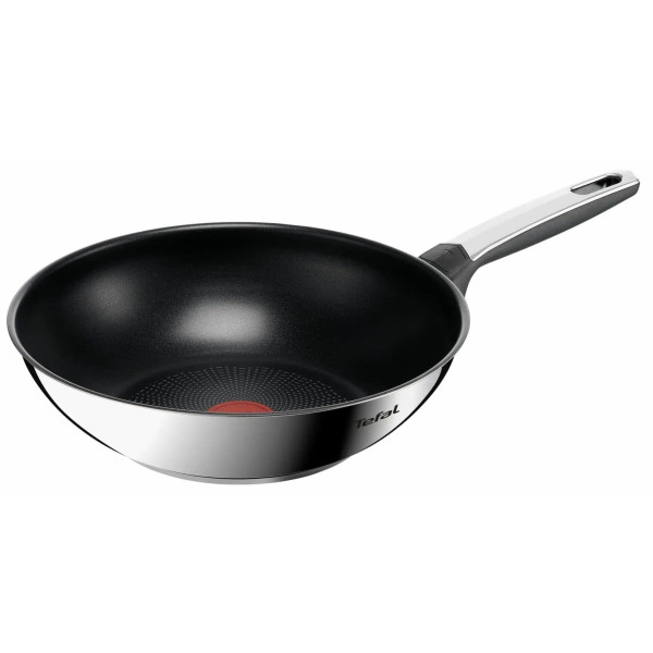 Сковорода ВОК Tefal Emotion+, 28см, нержавіюча сталь, бакеліт, чорний