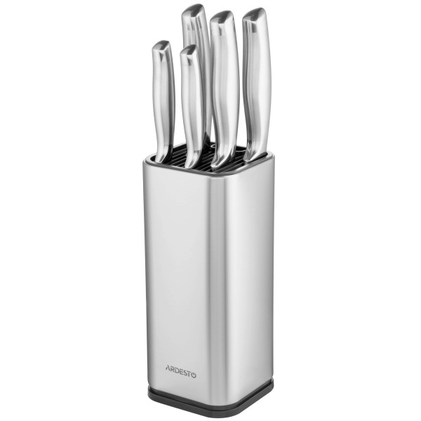 Набір ножів з блоком ARDESTO Gemini, 6 предметів, нержавіюча сталь, пластик