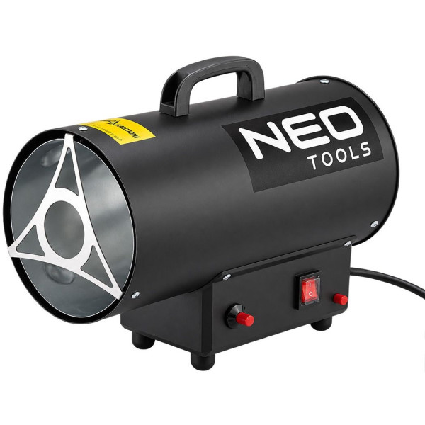 Теплова гармата газова Neo Tools, 15кВт, 110м2, 320м3/год, чорний, 4.34кг