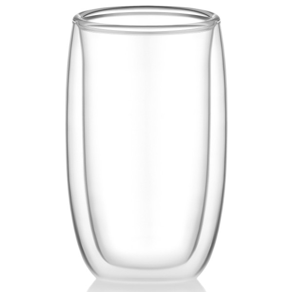 Набір чашок з подвійними стінками ARDESTO, 380мл, 2шт, боросилікатне скло, прозорий