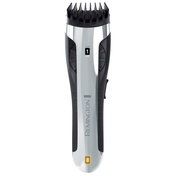 Тример Remington Bodyguard Body Hair Trimmer, акум., насадок-2, титан.напил., чорно-сріблястий