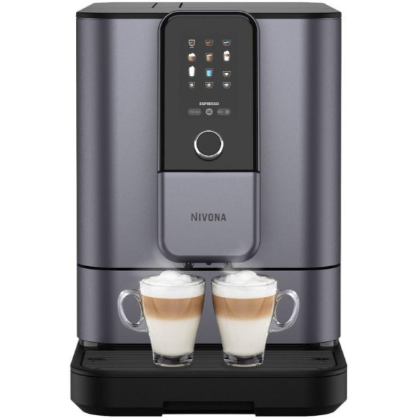 Кавомашина Nivona CafeRomatica, 1.8л, зерно+мелена, автомат.капуч, дисплей, авторецептів -9, пригот, холодної кави, перлинно-блакитний